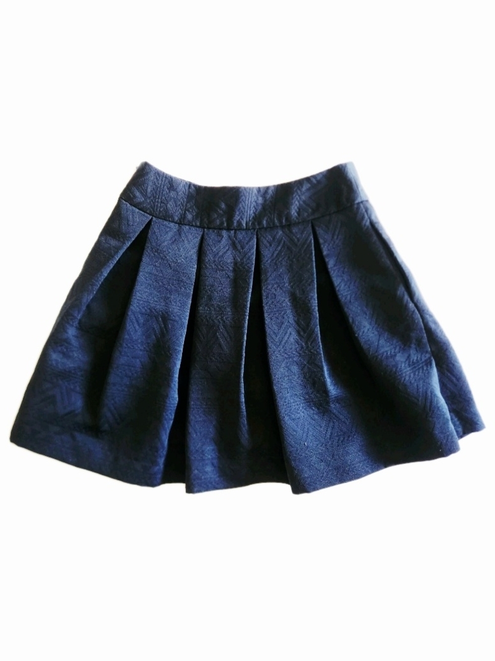 Banana Republic Drak Blue Pleated Skirt with Lining,Size 0 (28 ×17)